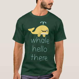 Camiseta Ballena marina Hola, divertida marina de tiburón O