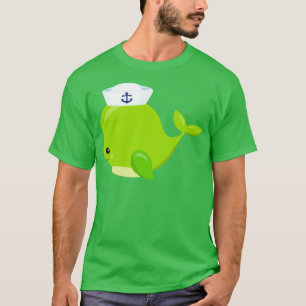 Camiseta Ballena marinera linda bebé de ballena ballena bal