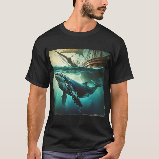Camiseta Ballena mística de ensueño. (Anverso)