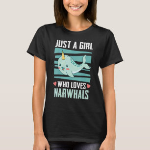 Camiseta Ballena Narval Océano Narvales Solo una chica