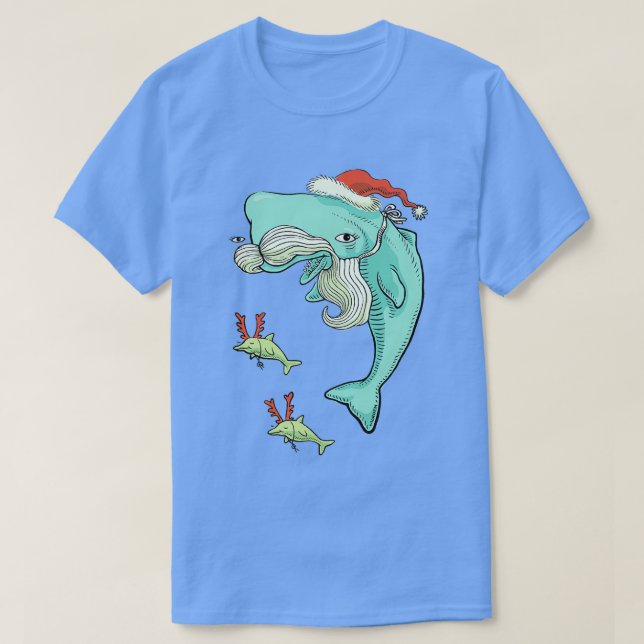 Camiseta Ballena navidad (Diseño del anverso)