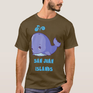 Camiseta ballena observando a los hombres de SAN JUAN ISLAN