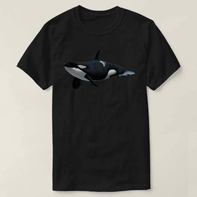 Camiseta Ballena orca 2 (Diseño del anverso)