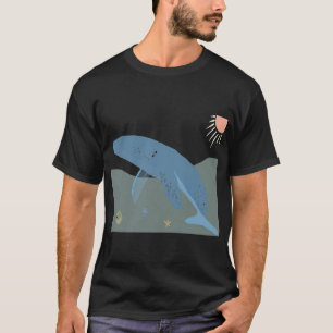 Camiseta ballena, pez globo, estrella de mar, animales lind