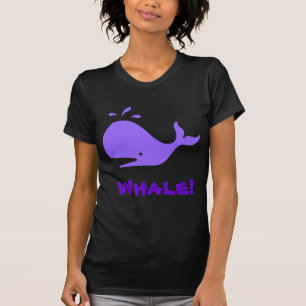 Camiseta ¡Ballena! Púrpura. Personalizable
