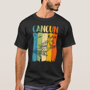 Camiseta Ballena Retro Cancun México Amigos Familia a Juego