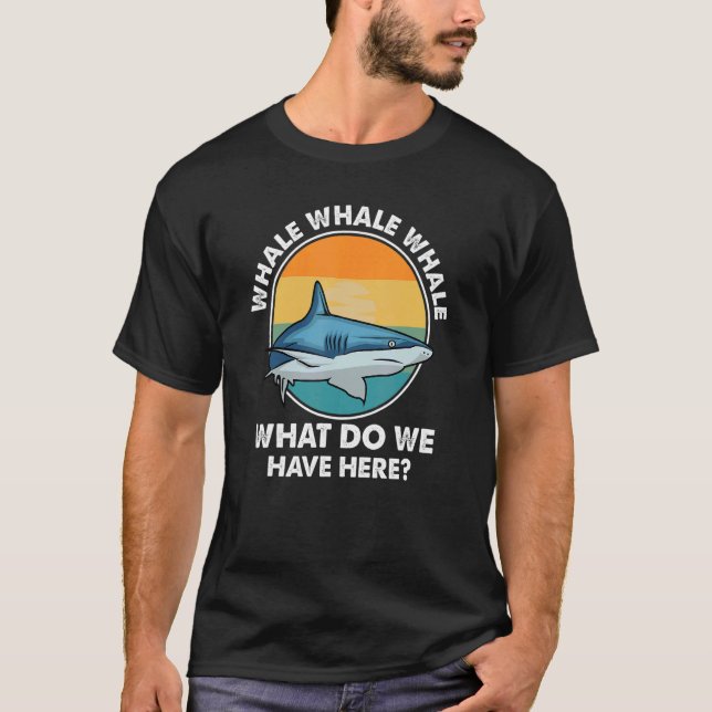 Camiseta Ballena retro ¿Qué tenemos aquí? Bio marino de tib (Anverso)