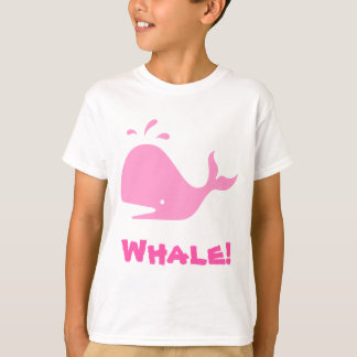 Camiseta ¡Ballena! Rosa. Personalizable