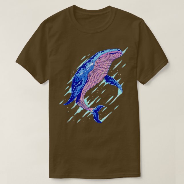 Camiseta Ballena salvaje abstracta (Diseño del anverso)