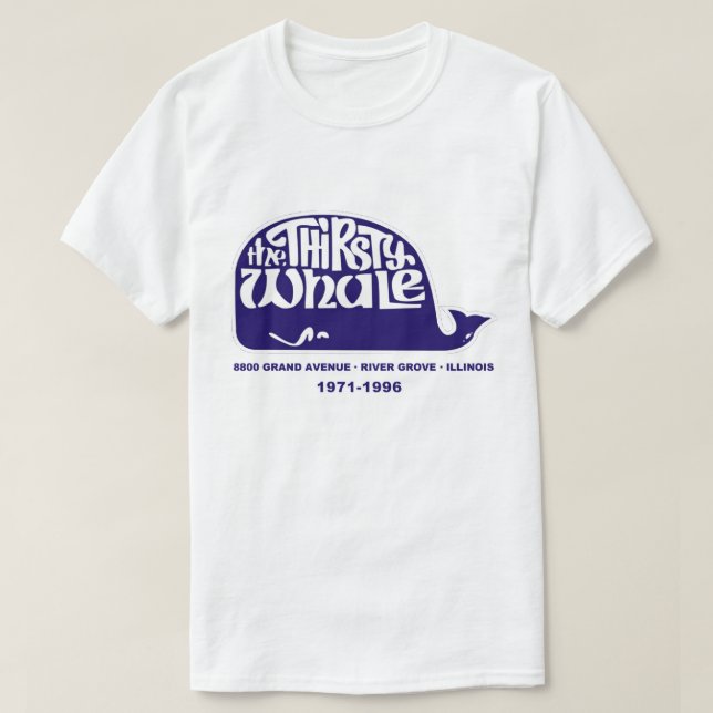 Camiseta Ballena sedienta, río Grove, Illinois (Diseño del anverso)