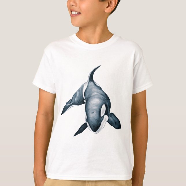 Camiseta Ballena solitaria de la orca (Anverso)