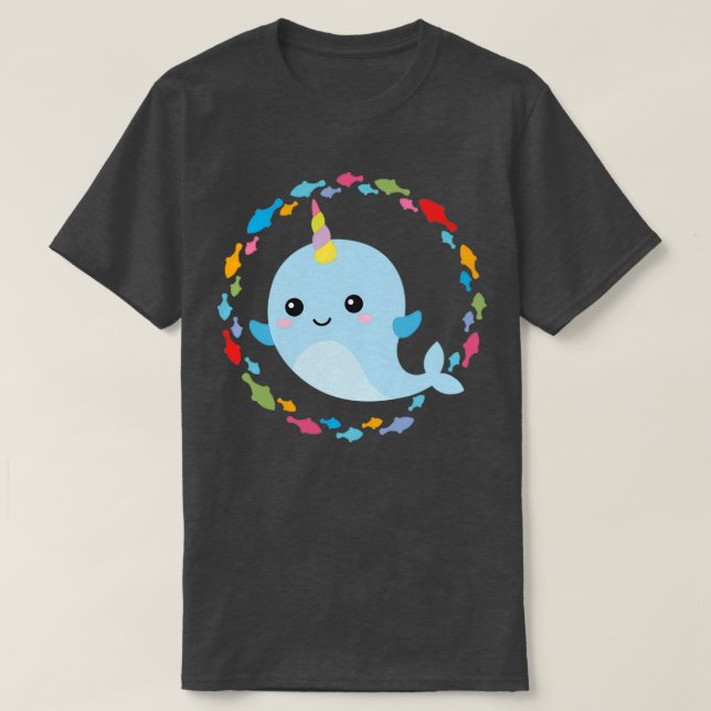 Camiseta Ballena unicornio (Diseño del anverso)