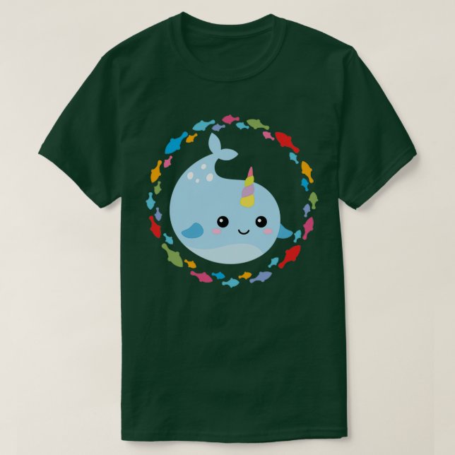 Camiseta Ballena unicornio pequeña 2 (Diseño del anverso)