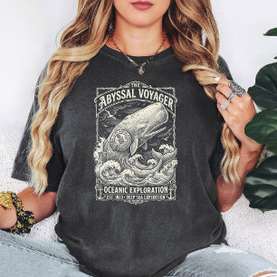 Camiseta Ballena Viajera Abisal Exploración Oceánica