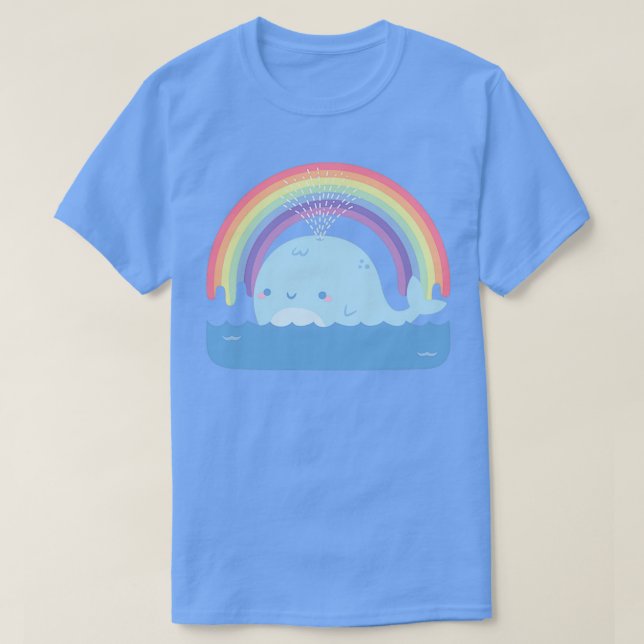 Camiseta Ballena y arcoiris (Diseño del anverso)