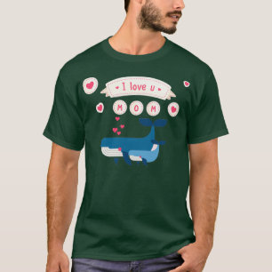 Camiseta Ballena y bebé de ballena querida madre