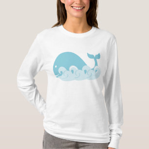 Camiseta Ballena y ondas