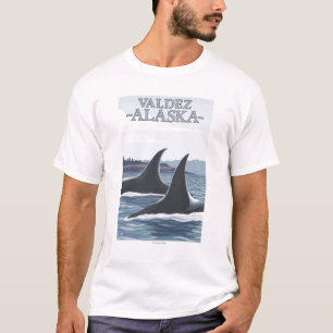 Camiseta Ballenas #1 - Valdez, Alaska de la orca