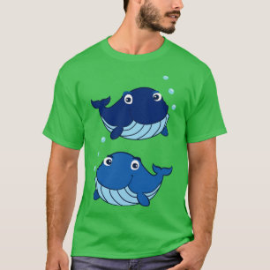 Camiseta Ballenas azules