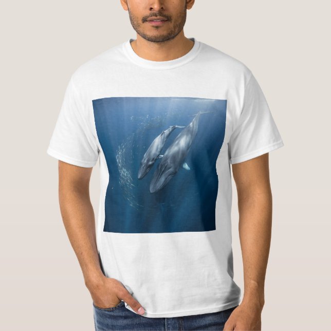 Camiseta Ballenas azules enamoradas (Anverso)