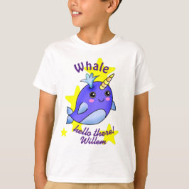 Camiseta Ballenas azules saludan ahí con bonitas estrellas