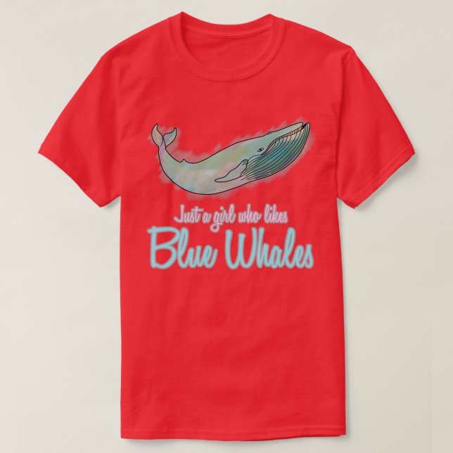 Camiseta Ballenas de ballena azul ballenas azules sólo una  (Diseño del anverso)