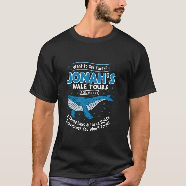 Camiseta Ballenas de Jonah: 3 días: tres noches, Expe (Anverso)