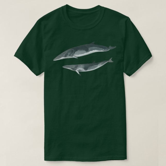 Camiseta ballenas de minke 1 (Diseño del anverso)