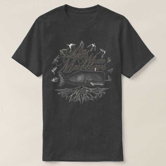 Camiseta Ballenas de tierra de ballenas Asesinan al negro y (Diseño del anverso)