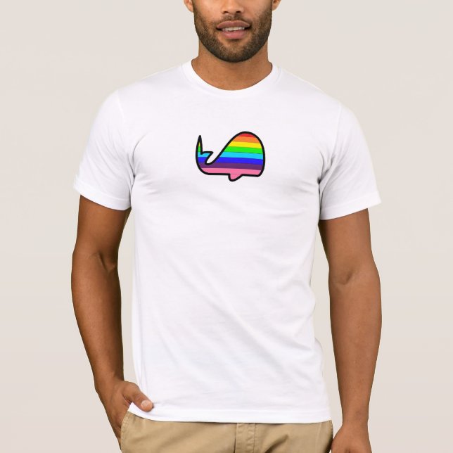Camiseta Ballenas del gay del arma nuclear (Anverso)