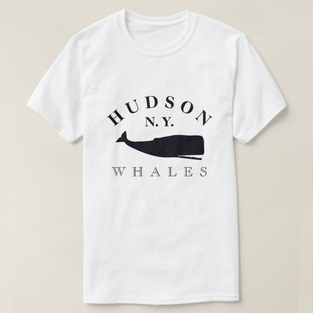 CAMISETA BALLENAS DEL HUDSON NY (Diseño del anverso)