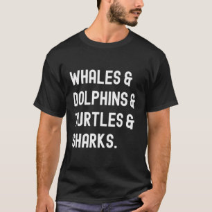Camiseta Ballenas delfines tortugas tiburones animales mari