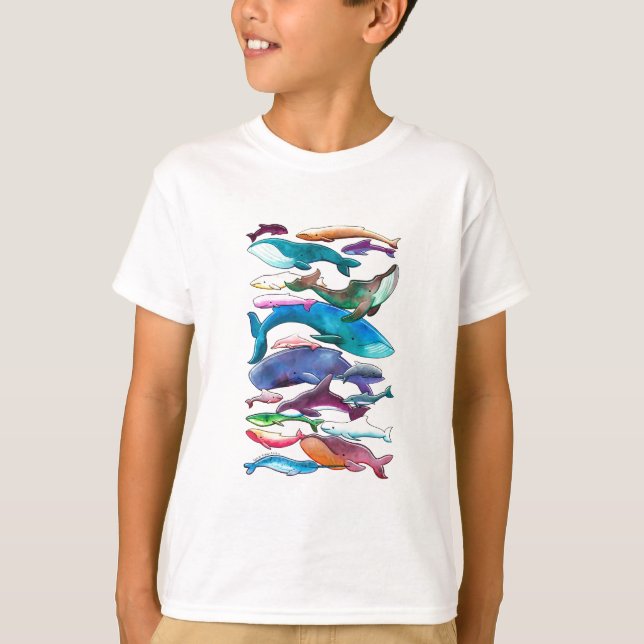 Camiseta Ballenas, delfínes y masopas (Anverso)