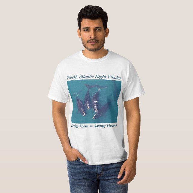 Camiseta Ballenas derechas de Atlántico Norte por (Anverso completo)