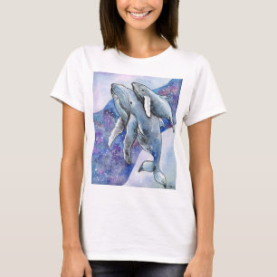 Camiseta Ballenas en el río Star