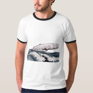 Camiseta Ballenas espermatozoides saltando de las olas del 