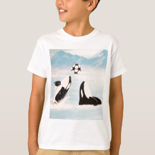 CAMISETA BALLENAS JUGUETONAS DE LA BALLENA DE LA ORCA QUE