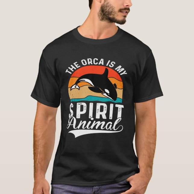 Camiseta Ballenas orcas Tiburones Océanos buceando animales (Anverso)
