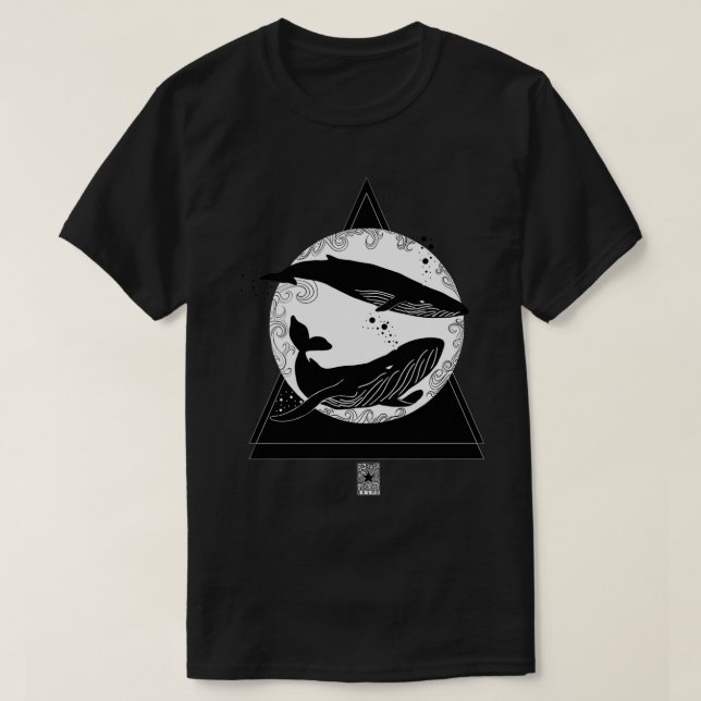 Camiseta Ballenas triangulares (Diseño del anverso)