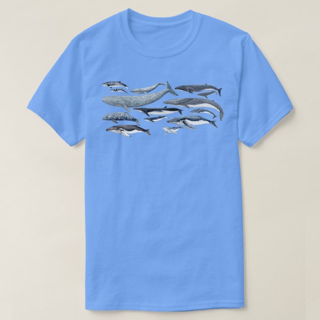 Camiseta Ballenas y crías de ballenas (Diseño del anverso)