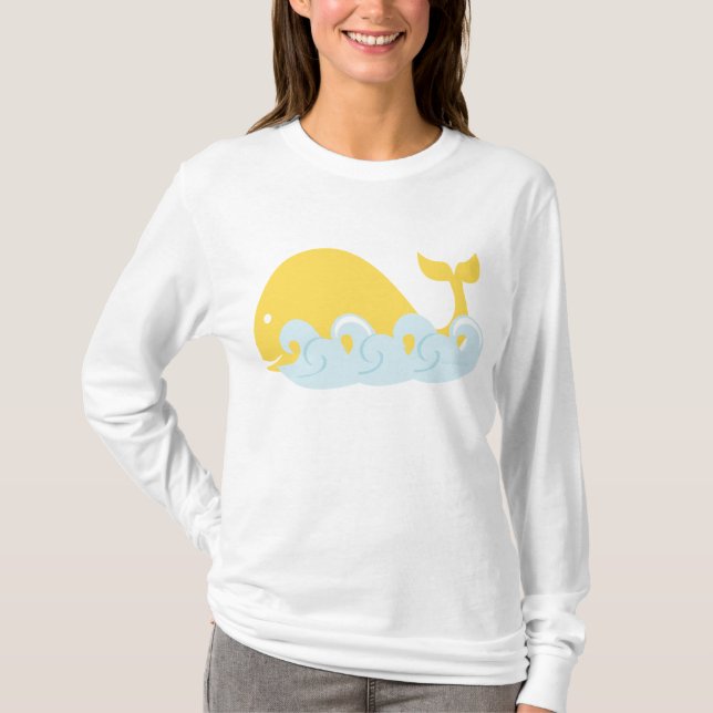 Camiseta Ballenas y olas (Anverso)