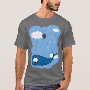 Camiseta Ballenas y petunias