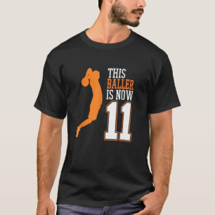 Camiseta Baller de baloncesto 11th Birthday Sports Coac