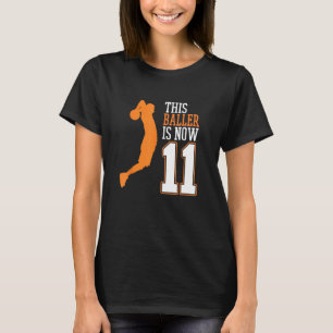Camiseta Baller de baloncesto 11th Birthday Sports Coac