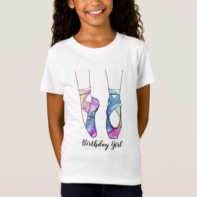 Camiseta Ballerina Ballet Birthday Party (Anverso)