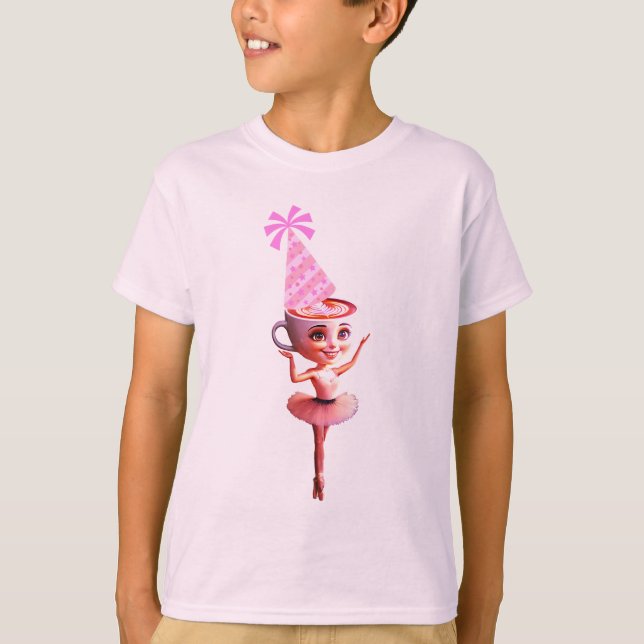 Camiseta Ballerina Cappuccina en Gorra del partido de cumpl (Anverso)