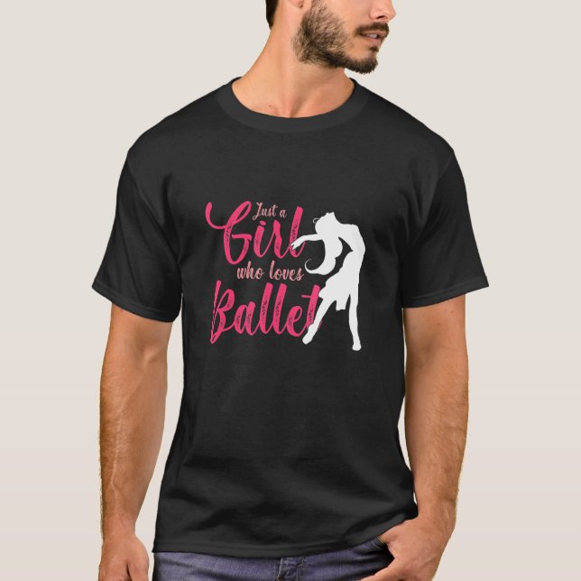 Camiseta Ballerina Chica a quien le gusta la pelota de ball (Anverso)
