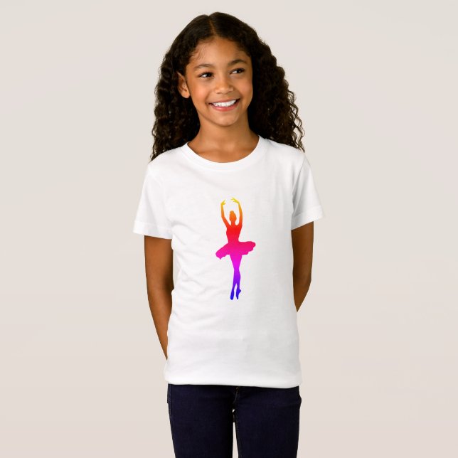 Camiseta Ballerina Chica bailarina de ballet con pepinos (Anverso completo)