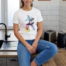 Camiseta Ballerina Dancer Watercolor Theme
