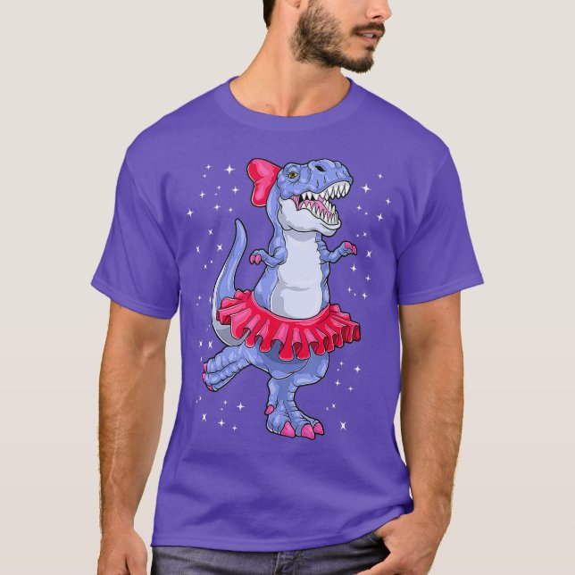 Camiseta Ballerina Dinosaur T Rex Ballet niños bailarines (Anverso)